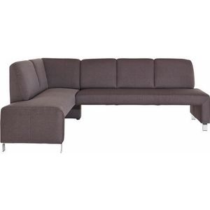 exxpo - sofa fashion Hoekbank Intenso, modern, wahlweise in Leder oder Textil, 244/157 cm (B/T)