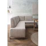 exxpo - sofa fashion Eckbank Intenso, viele Bezugsstoffe Cord, Leder, Struktur 244/157 cm (B/T), hohe Bodenfreiheit, frei im Raum stellbar, hoher Sitzkomfort