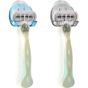 kwmobile - Zuignaphouder - Zwart - Geschikt voor Glas en Tegels