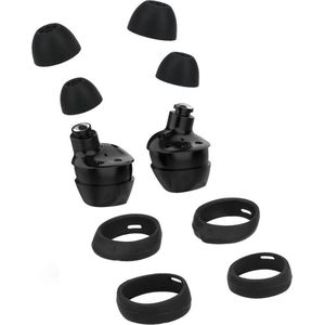 kwmobile - Vervangende Oordopjes - Zwart - Siliconen - Set van 4