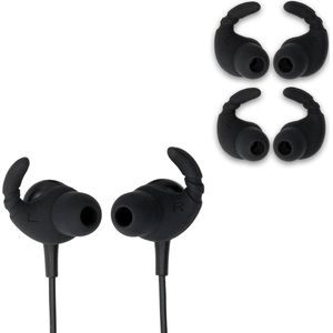 kwmobile - Covers voor Oordopjes - Siliconen - Zwart