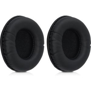 kwmobile - Oorkussens - Earpads voor Koptelefoon - Zwart - Kunstleer en Schuim
