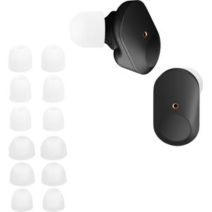 kwmobile - Reserve Covers - Wit/Transparant - Silicone Dopjes voor Oordopjes - Geschikt voor Sony WF-1000XM3/WF-1000XM4/WF-1000XM5