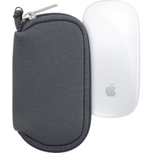 kwmobile computermuis hoes compatibel met Apple Magic Mouse 1/2 hoesje - Muis beschermhoes - Mouse case van neopreen in grijs