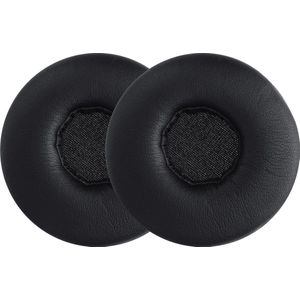 kwmobile 2x Oorkussens - Earpads voor Koptelefoon - Kunstleer en Schuim - Zwart