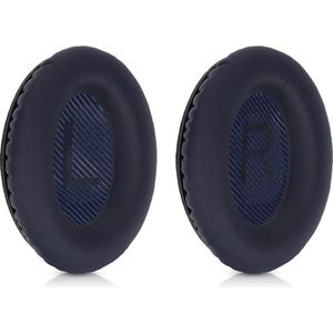 kwmobile 2x oorkussens geschikt voor Bose Quietcomfort 35 35II 25 15 / QC35 QC35II QC25 QC15 - Earpads voor koptelefoon in donkerblauw