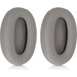 kwmobile 2x oorkussens geschikt voor Sony MDR-1000X / WH-1000XM2 - Earpads voor koptelefoon in grijs