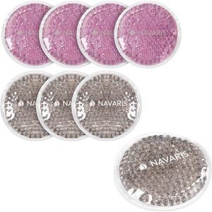 Navaris - Gel Pack - 8 Stuks - Warm Koud Kompres - Voor Hoofdpijn en Blessures