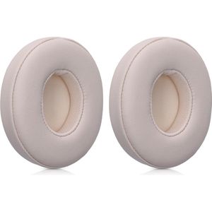kwmobile 2x oorkussens geschikt voor Beats Solo 2 Wireless / Solo 3 Wireless - Earpads voor koptelefoon in beige