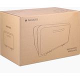 Navaris - Broodtrommel - Crème - Met Houten Handvat en Pootjes - Retro Design