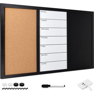 VisionPro Magnetisch Whiteboard 70×50 cm - Wit/Aluminium