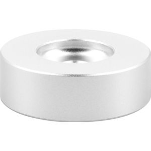 kwmobile 45RPM aluminium platen adapter - Middenadapter voor 7” singles - Platenspeler adaptor voor vinyl LP’s - Draaitafeladapter