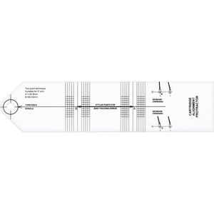 Navaris Platenspeler Protector - Draaitafel Cartridge - Naald Plaatser Template - Optimale Plaatsing