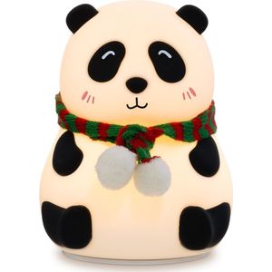 Navaris LED nachtlampje voor kinderen - Bedlamp met verschillende lichtkleuren - Oplaadbare batterij - Schattig panda design