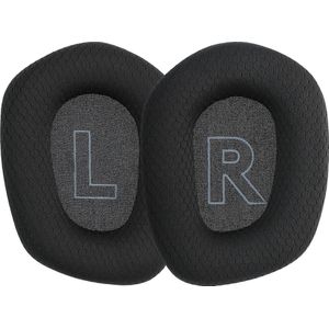 kwmobile 2x fluwelen oorkussens geschikt voor Logitech G733 koptelefoons - Kussens voor over-ear-koptelefoon in zwart