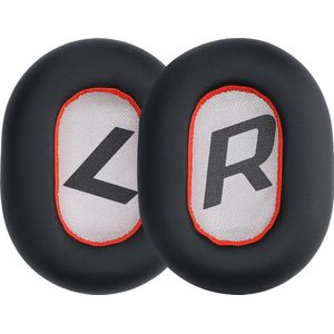 kwmobile 2x oorkussens geschikt voor Plantronics BackBeat PRO 2 - Earpads voor koptelefoon in zwart / rood / wit
