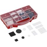 Set van 240 Stootdoppen - Zelfklevende Meubel- en Muurbeschermers - Zwart/Wit/Transparant - EVA-Schuim en Kunststof