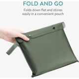 Navaris waterdichte regenponcho met draagtas - Uniseks regenjas - Regencape voor mannen en vrouwen - Groen