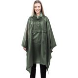 Navaris waterdichte regenponcho met draagtas - Uniseks regenjas - Regencape voor mannen en vrouwen - Groen