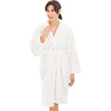 HOMELEVEL - Fleece Badjas - Crème - Damesbadjas van Zachte Sherpa Fleece