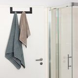 Navaris kapstok deurhanger 6 haken - Kledinghanger of handdoekhaken voor aan de deur - Voor opdekdeuren - Zwart