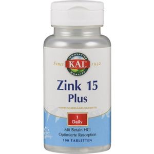 KAL Zink 15 Plus 100 tabletten