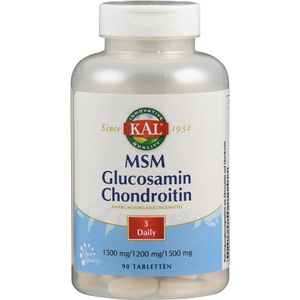 Kal msm glucosamine chondroïtine tabletten  90ST