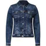 Mid Blue Wash - Jack - 4 Zakken - Knoopsluiting - Met Borstzakken