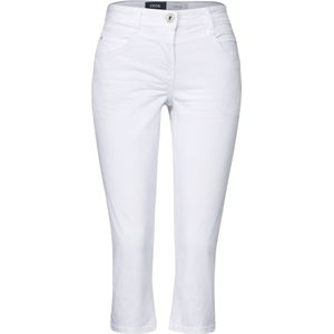 Driekwartbroek - Wit - Katoen - Five-Pocketsstijl