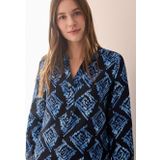 Blouse - Universal Blue - Lange Mouwen - Grafisch Patroon