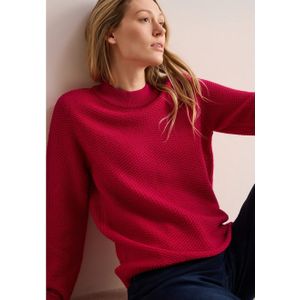 Cecil Dames Two-Tone Structuurtrui, Granita Red, XXL