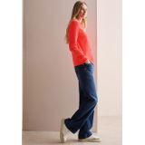 Siernaad - Longsleeve - Juicy Orange - Cord-kwaliteit - Regular Fit