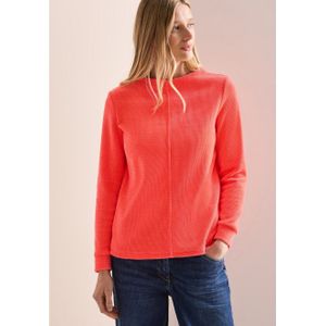 Siernaad - Longsleeve - Juicy Orange - Cord-kwaliteit - Regular Fit