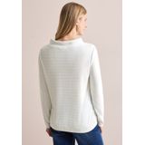 Cecil - B322614 - T-shirt - Vanilla Wit - Lange Mouwen - Bedrukt