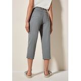 Capri Broek - Obelisk Grey - Knoopdetails - Steekzakken