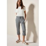Capri Broek - Obelisk Grey - Knoopdetails - Steekzakken