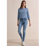 Pantalon - Denim Bleu Clair - Mélange de Coton - Taille Haute