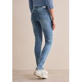 Pantalon - Denim Bleu Clair - Mélange de Coton - Taille Haute