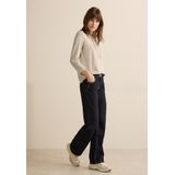 Cecil - Gebreide Trui - Pearl Beige - Met Capuchon - Rijgkoord