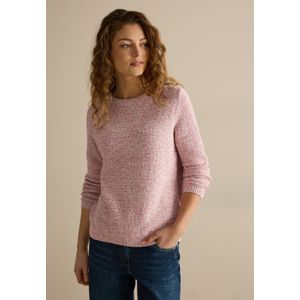 CECIL - Gebreide Trui - Katoenmix - Bateauhals - Lange Mouwen