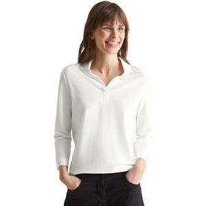 Cecil Piquée poloshirt voor dames, Vanilla White, M