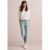 Cecil - Tracey - Broek - Groen - Katoenmix met Stretch