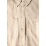 Blouse - Pearl Beige - Knoopsluiting - Lange Mouwen - Normale Kraag