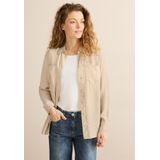 Blouse - Pearl Beige - Knoopsluiting - Lange Mouwen - Normale Kraag
