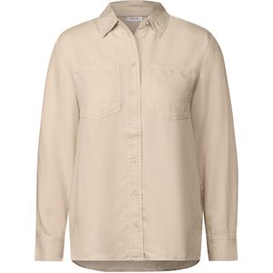 Blouse - Pearl Beige - Knoopsluiting - Lange Mouwen - Normale Kraag