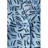 Cecil - Damesblouse - Fresh Light Blue - Met Grafisch Patroon - Lange Mouwen