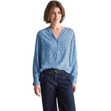 Cecil - Damesblouse - Fresh Light Blue - Met Grafisch Patroon - Lange Mouwen