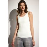 CECIL - Basic Top - Effen - Katoen