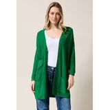 Cardigan - Garden Green - Met Zakken - Regular Fit - 3/4-Mouwen