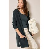 Cardigan - Open - Katoenmix - 3/4 Mouwen - Zijzakken